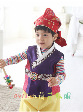 韩国原版正品儿童韩服小王子改良生活韩服短裤H-E01495