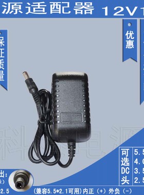 12V1000mA监控摄像头专用电源 12V1A圆/扁脚 中/美/欧/英/澳规 B
