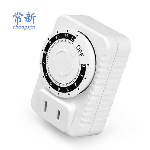 正品两孔定时器插座12小时机械式110v充电定时器倒计时开关220伏