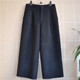 鸿思格2019年复古大气阔腿裤 1503 双面手缝羊毛8分女裤 多色