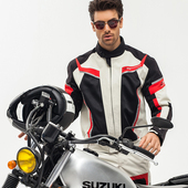 Duhan185摩托车骑行服男子夏季 大汉拉力赛服网格透气防摔摩托车赛