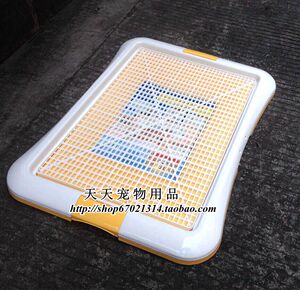 波波宠物平板厕所 狗厕所双层网格尿盆 带立柱公狗训导厕所清洁