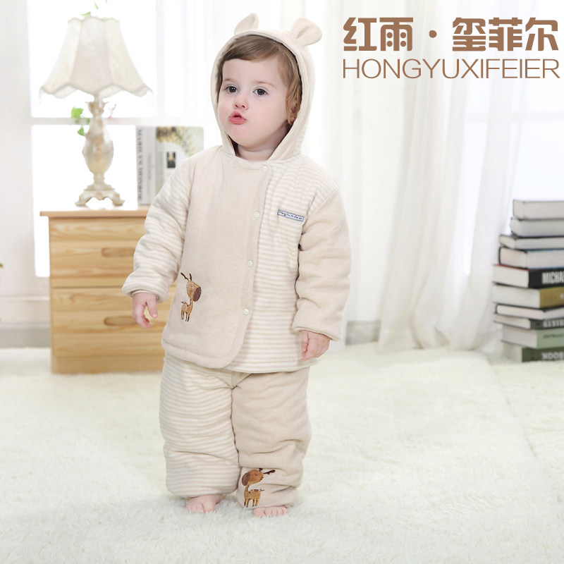 新生儿棉衣套装 纯棉婴幼儿棉衣男女宝宝棉服0-3-6月棉衣套装正品