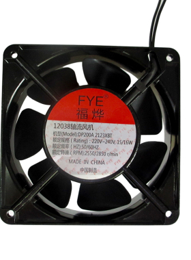 福烨FYE 12038 耐高温双滚珠轴承 12cm 220V风扇DP200A2123XBT