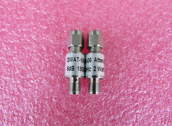 DC-18GHz 6dB 2W SMA 射频微波同轴固定衰减器 型号：SWAT-18-6
