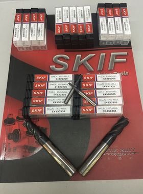 台湾SKlF四刃钨钢铣刀E423010 423015 423020 423025 423030