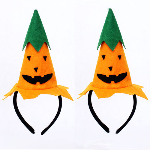 万圣节儿童表演出用品 cosplay化妆舞会头饰 南瓜发箍头箍 南瓜帽
