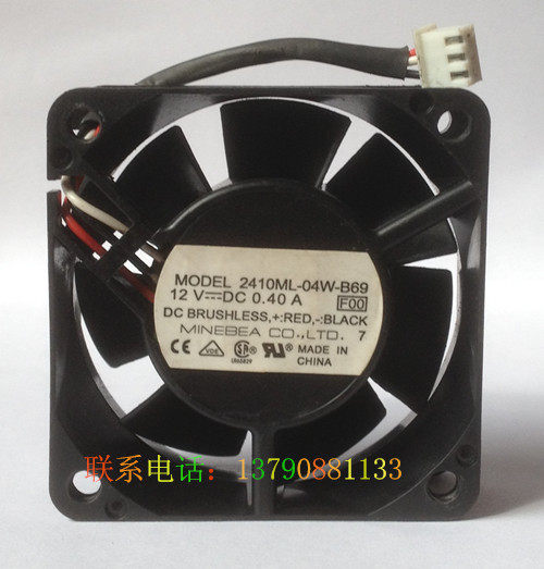 原装NMB/美蓓亚散热风扇2410ML-04W-B69 DC12V 0.40A 3线6025