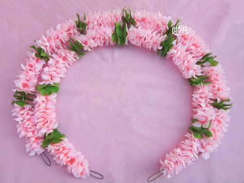 半圆花环能弯能直能圆 多变花环 体操花环道具 踩街花 钢丝花环A