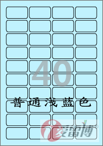 A4/不干胶/标签纸/彩色标签纸/爱雷博/浅蓝色标签CL540B-100张