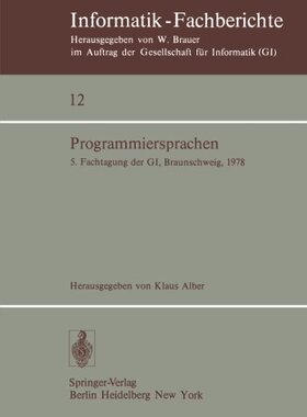 【预订】Programmiersprachen: 5. Fachtagung D...