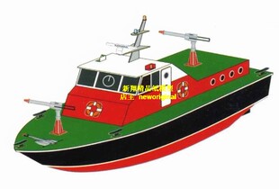 【新翔精品模型】消防船灭火船   消防艇模型