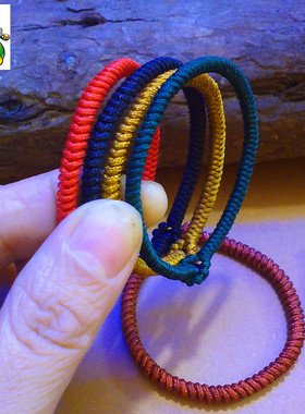 手工编织金刚结男女款本命年红绳