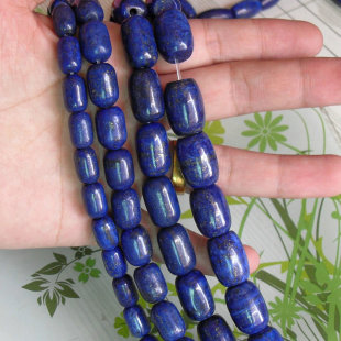 18mm青金石圆柱筒珠散珠子 diy饰品配件8 串珠配饰 新中式