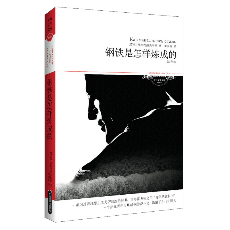 鋼鐵是怎樣煉成的(文學文庫059) (一部閃爍著理想主義光芒的紅色經典,肖洛霍夫稱之為“青年的教科書”;一個熱血青年百煉成鋼的