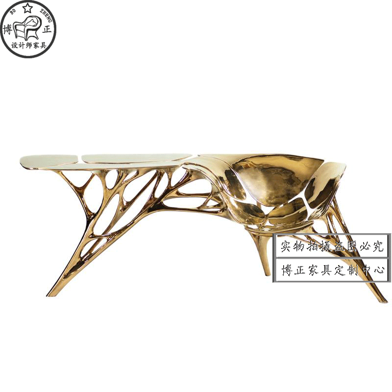 设计师镂空餐椅桌子异形椅创意个性不锈钢铁艺餐桌椅组合简约现代在类目 住宅家具, 设计师家具（NEW）, 桌子中 - 来自Buy2taobao.com提供专业的淘宝代购服务