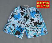 新款 男沙滩裤 韩版 2020夏季 潮流男士 运动休闲短裤 直筒五分短裤 男