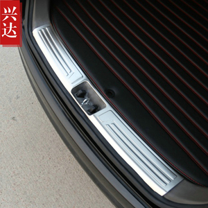 适用于2010-15款北京现代IX35不锈钢后备箱踏板 IX35内置后护板