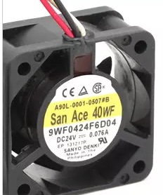 原装日本三洋SANYO 9WF0424H603 4CM4020 24V0.11A 防水散热风扇