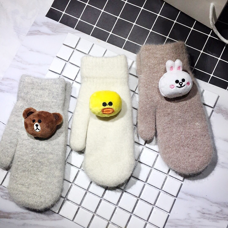 Gants pour homme en lapin - Ref 2781635 Image 1
