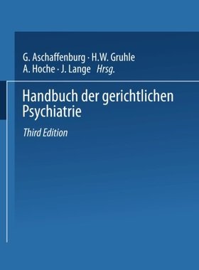 【预订】Handbuch Der Gerichtlichen Psychiatrie