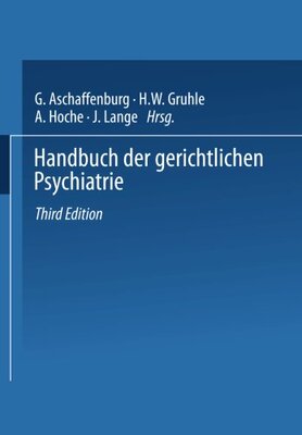 【预订】Handbuch Der Gerichtlichen Psychiatrie
