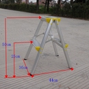 铝合金梯子双面梯人字梯折叠梯洗车台一二步三四五步梯凳 家用加厚