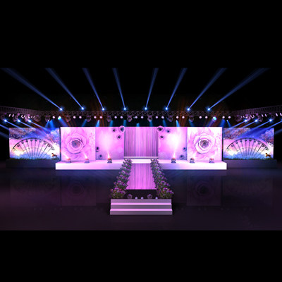 3D效果图婚礼婚庆效果图设计舞台舞美设计庆典喜庆走秀演出设计