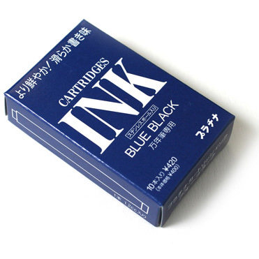 日本白金PLATINUM SPSQ-400 10支装墨囊染料墨水胆 钢笔卡水墨胆