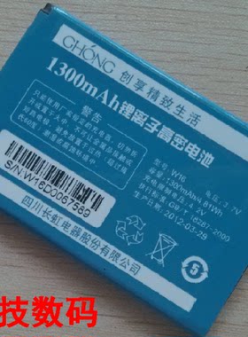 长虹 国虹W100 W16手机电池 电板 充电器