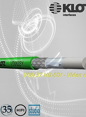 KLOTZ 75欧姆3G HD SDI同轴线 VD083高清摄像 数字 监控视频线