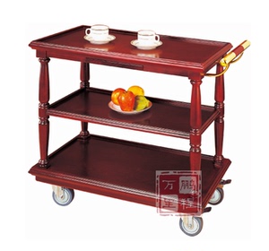 三层服务车不锈钢送餐车茶水车收集车收碗车酒店欧式酒楼手推车