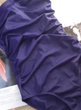 小尺码超薄无胸垫 带钢托三角连体泳衣 紫色/黑色70/75/80/85/95B