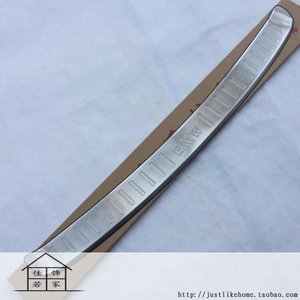 11-16款宝马X3 专用不锈钢后护板 防刮伤行李箱防护板 后杠踏板贴