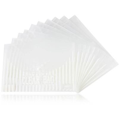 得力按扣透明公文袋