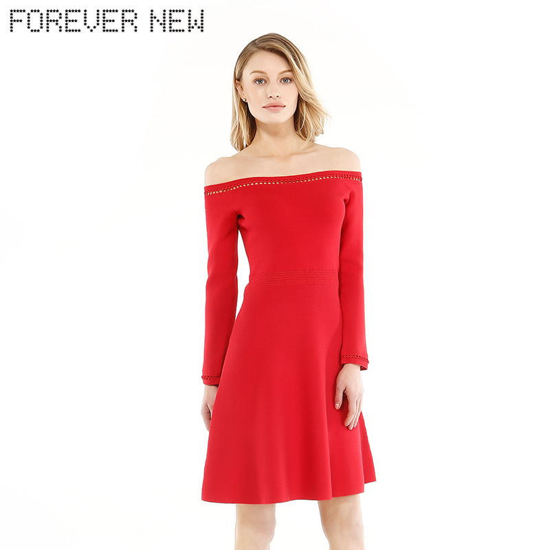 FOREVER NEW/·ã°¬17´ºÏÄÒ»×Ö¶¼ç³¤ÐäÁ¬ÒÂȹ KN2951CN