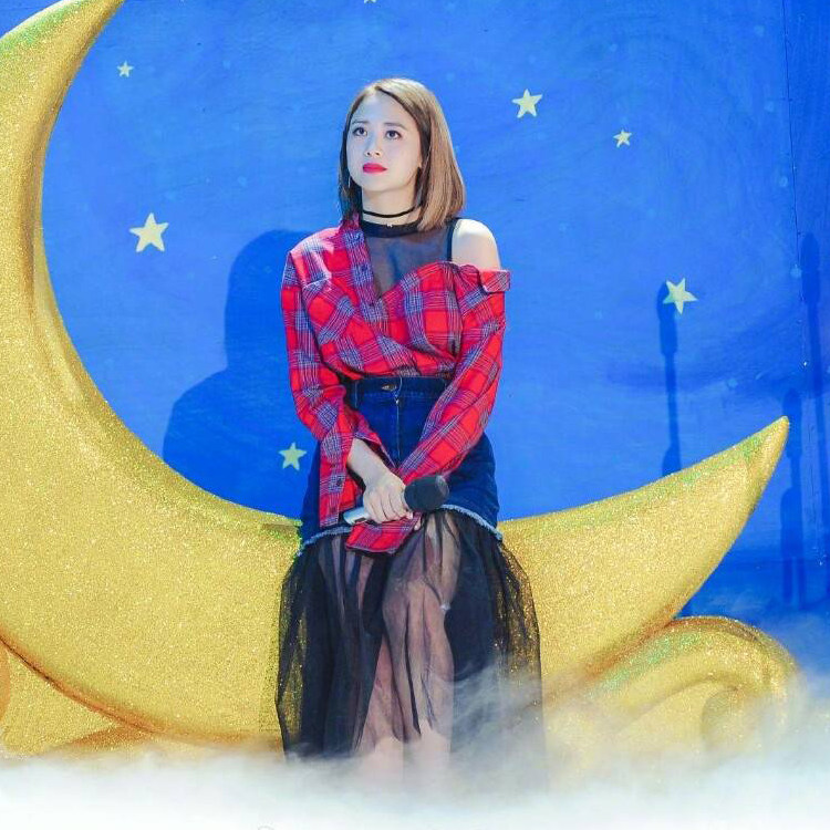 快乐大本营鬼鬼吴映洁明星同款网纱裙半身裙两件套中长裙女牛仔裙