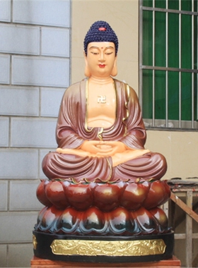 玻璃钢寺庙释迦佛