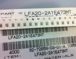 贴片滤波电容 EMI滤波器 LFA20-2A1E473MT 0805 25V 47MHZ