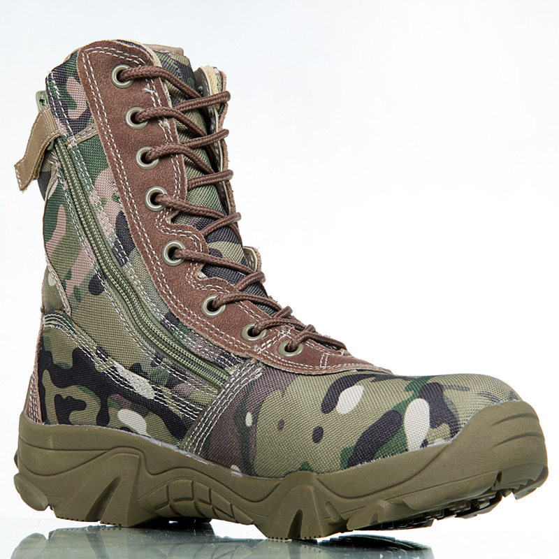 Boots militaires pour homme en nylon - Ref 1399342 Image 3