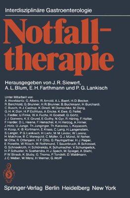 【预订】Notfalltherapie: Konservative Und Op...