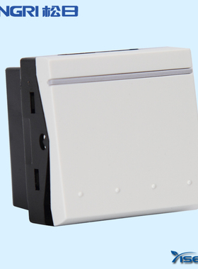 上海松日开关插座 纯平118系列 双控开关 功能件模块 624002