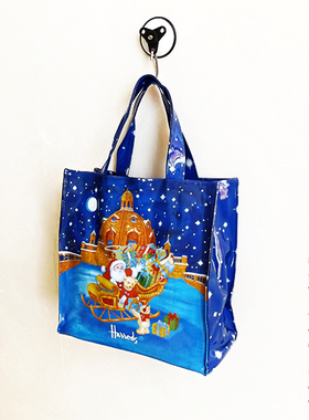 出口外贸原单英国Harrods防水购物环保袋手提袋礼品袋休闲包袋