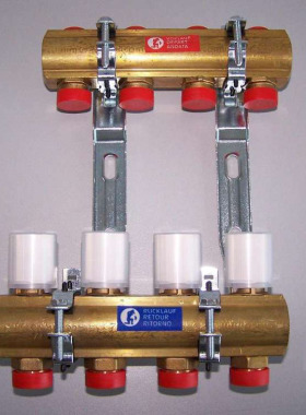 意大利原装进口嘉科米尼地暖分集水器/地暖分水器7路套