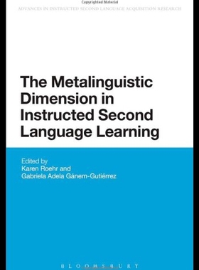 【预售】The Metalinguistic Dimension in Instructed Second