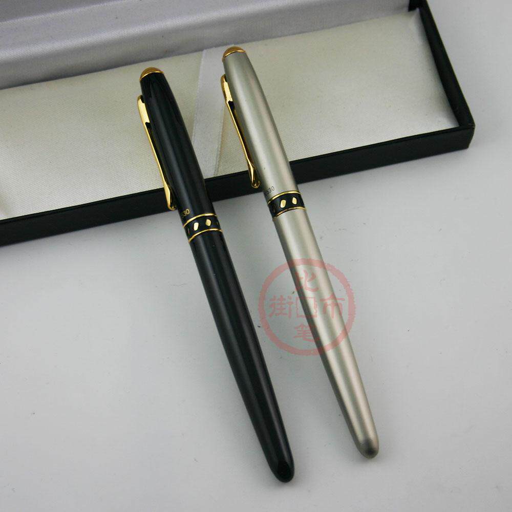 贵冠商务笔330直液宝珠笔签字笔走珠笔 金属中性水笔黑笔签名笔05