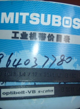 德国欧皮特Optibelt传动带输送皮带三角带B3088Ld/17x3048Li B120