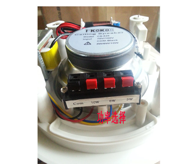 出口同轴音箱吸顶天花喇叭音箱 Hi-Fi音响高保真带分频吊顶扬声器