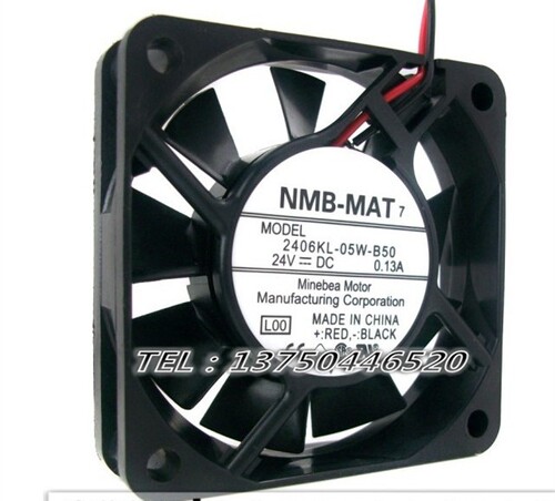 正品NMB 6CM 6015 双滚珠 24V 0.13A 变频器风扇 2406KL-05W-B50