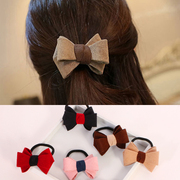 Know Richie Korean hair butterflies made his first rope ring cute hair band hair flower head band ponytail tie string